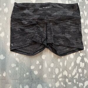 NOBULL heather charcoal grey shorts